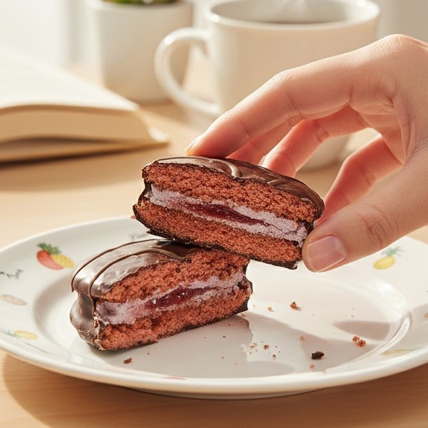 [ロッテ] モンセル クリーム ケーキ イチゴ味 408g / 韓国お菓子 いちご 韓国人気スイーツ 韓国ケーキスナック