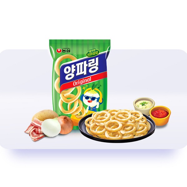 [農心]オニオンリング84g/韓国お菓子 韓国食品 おやつ