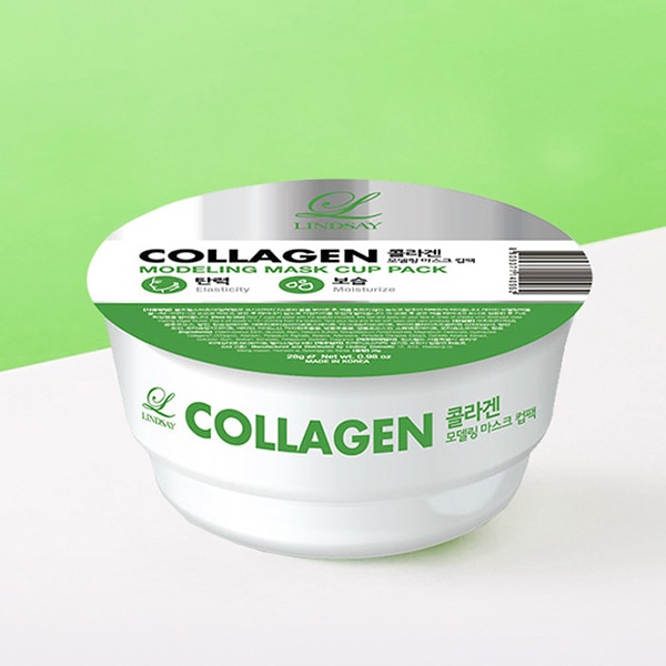 [LINDSAY]リンゼイ モデリングマスクカップパック コラーゲン28g/肌の弾力 保湿 本格派ホームエステ フェイスパック 韓国化粧品 韓国コスメ