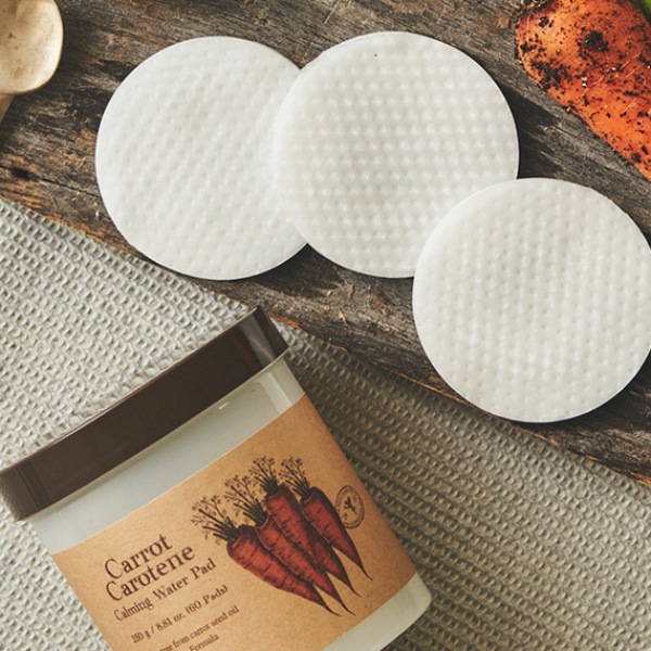 [SKINFOOD] キャロット カロテン カーミングウォーター パッド 250g/60枚入り ニンジン 保湿