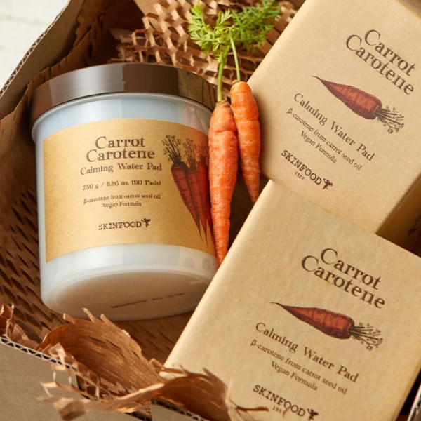 SKINFOOD] キャロット カロテン カーミングウォーター パッド