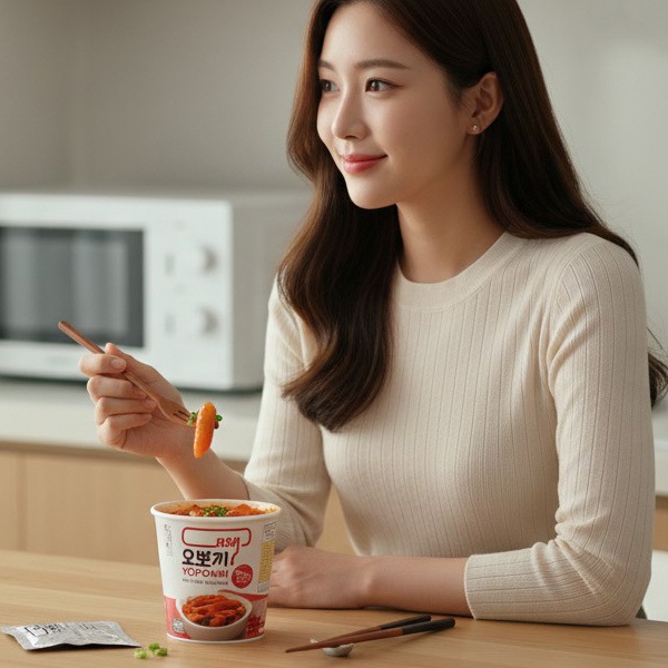 [ヨポッキ] 即席 甘辛 トッポギ カップ 140g / YOPOKKI　カップ トッポキ 韓国 食品 おやつ お菓子 おつまみ