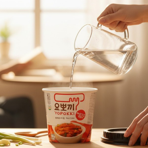 [ヨポッキ] 即席 甘辛 トッポギ カップ 140g / YOPOKKI　カップ トッポキ 韓国 食品 おやつ お菓子 おつまみ