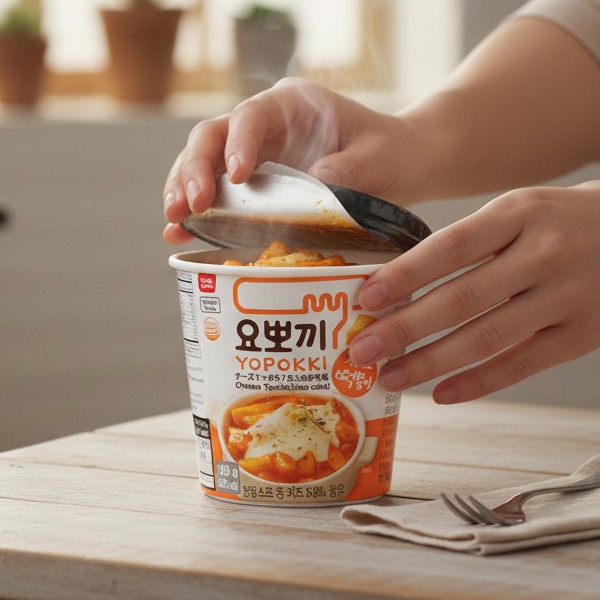 ヨポッキ] 即席 チーズ トッポギ カップ 120g / チーズ味 YOPOKKI