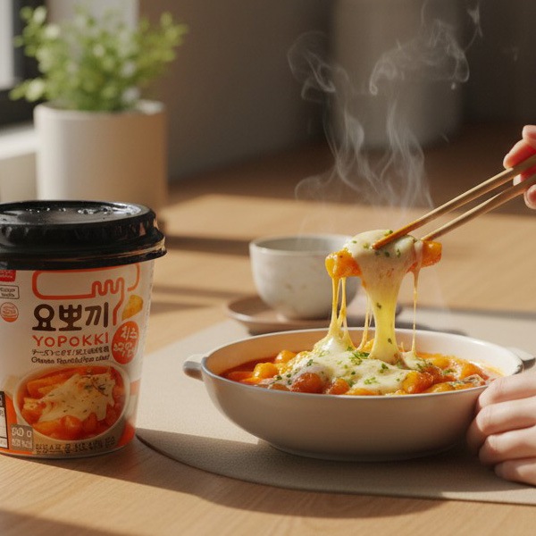 [ヨポッキ] 即席 チーズ トッポギ カップ 120g / チーズ味　YOPOKKI　カップ トッポキ 韓国 食品 おやつ お菓子 おつまみ