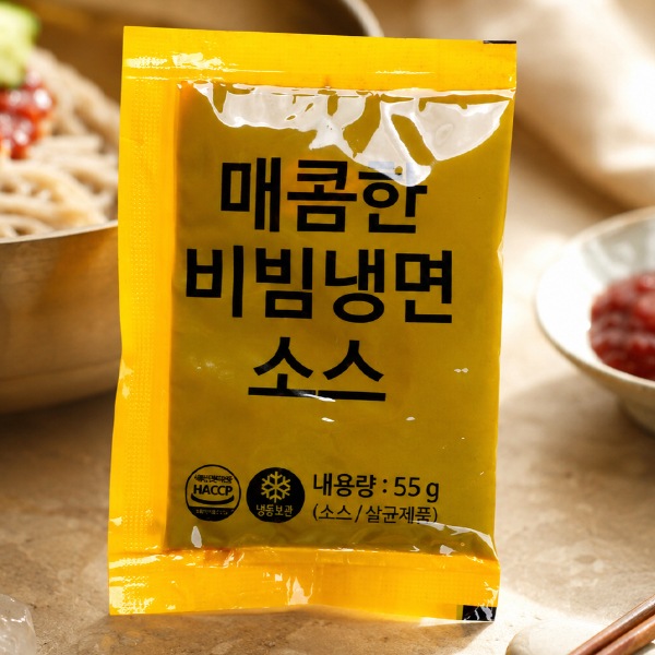 [市場] 韓国冷麺 ビビムソース 55g｜【賞味期限：2026/12/8】甘辛 本格ビビン冷麺のたれ 1人前