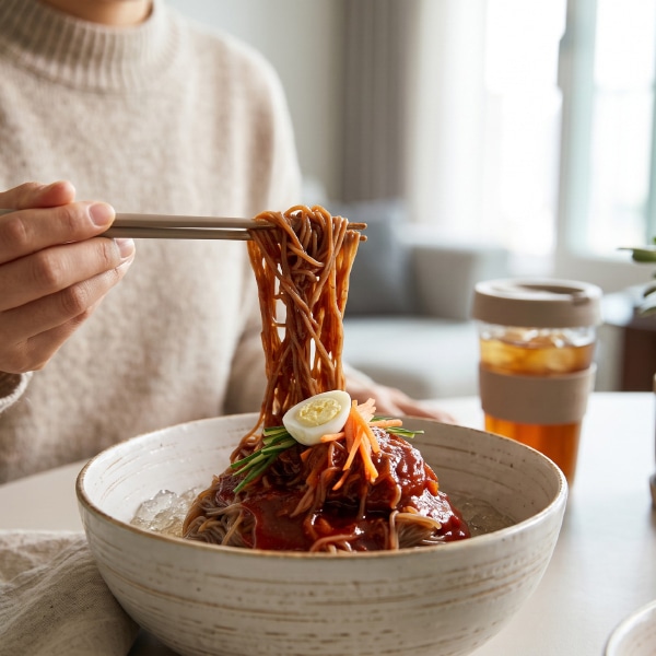 [市場] 韓国冷麺 ビビムソース 55g｜【賞味期限：2026/12/8】甘辛 本格ビビン冷麺のたれ 1人前