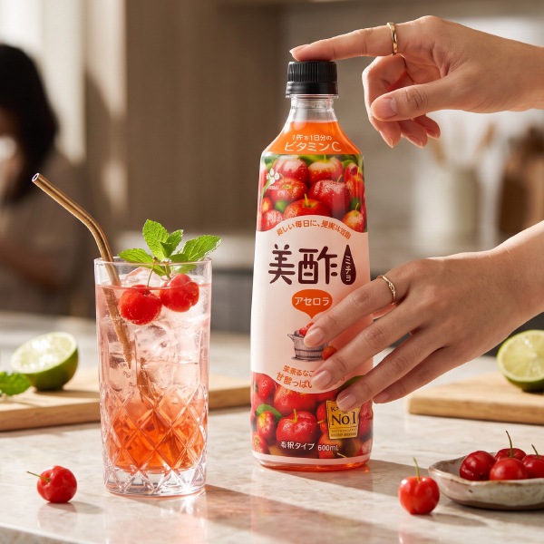 [CJ]プチジェル美酢 ミチョ アセロラ味 800ml ダイエット酢 健康酢 酢飲料 飲むお酢 健康飲料 韓国飲み物
