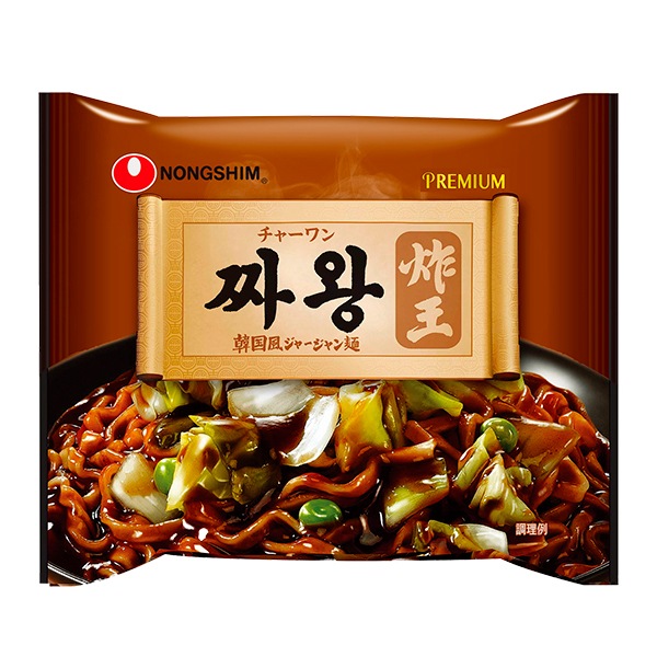 農心]チャーワン134g/太麺のインスタントジャージャー麺「チャ王」 袋