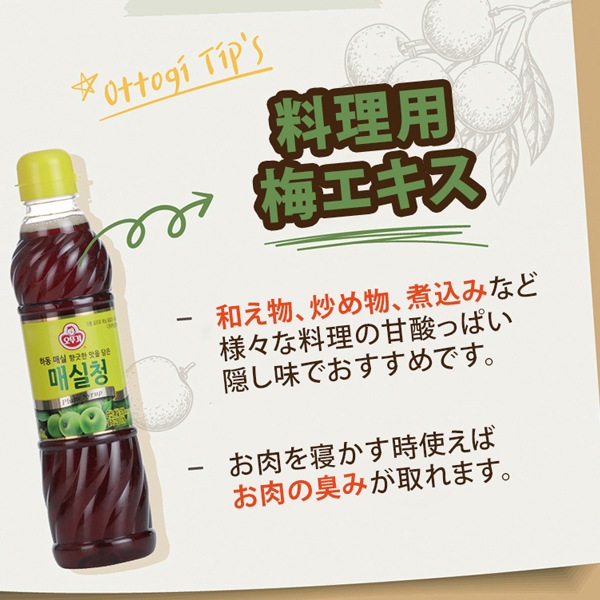 [オトゥギ]料理用梅エキス660g