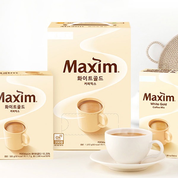 [東西] マキシム ホワイトゴールドコーヒーミックス(100包)/ドンソ キムヨナコーヒー インスタントコーヒー 韓国コーヒー 韓国食品