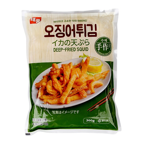 [凍]テプン 手作りイカの天ぷら300g/韓国食品　韓国おやつ いか　おつまみ