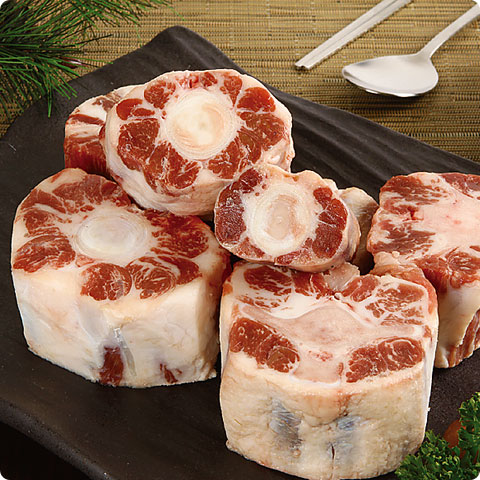 [凍]牛テール 1kg（約4.5cmカット）/ コムタン テールスープ用 