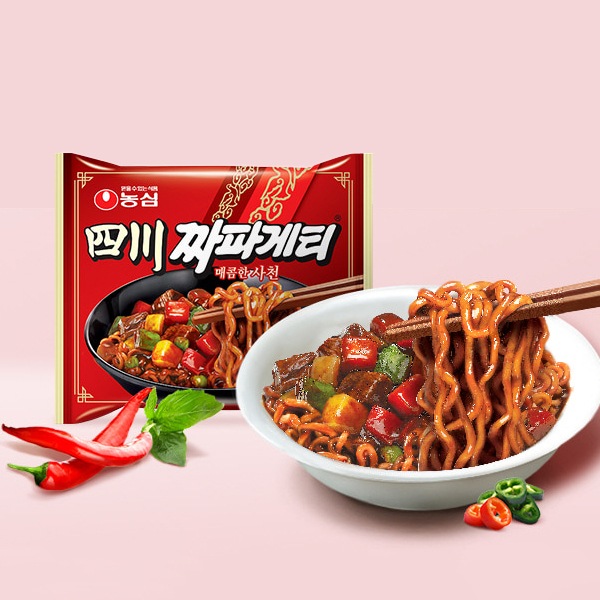 [農心]四川チャパゲッティ 137g/袋ラーメン 韓国らーめん ジャージャー麺