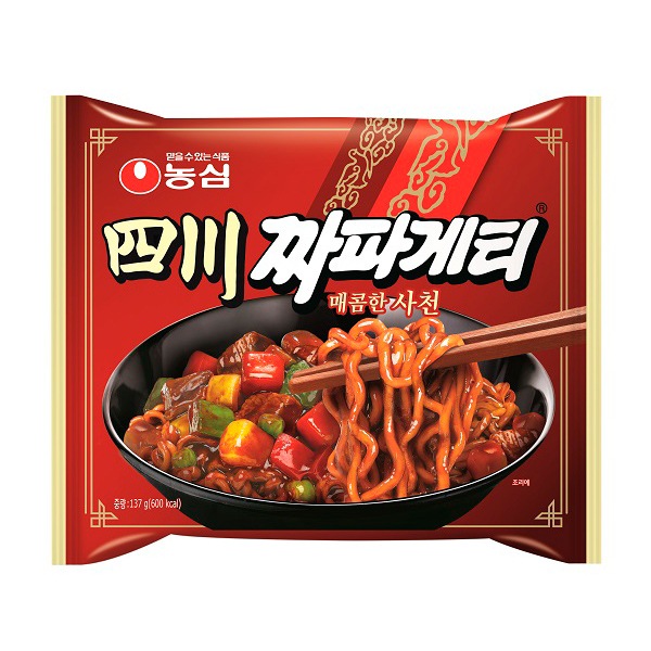 [農心]四川チャパゲッティ 137g/袋ラーメン 韓国らーめん ジャージャー麺