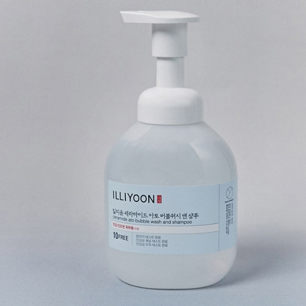 [ILLIYOON] セラミド アト バブルウォッシュ＆シャンプー 400ml / 全身＆髪用ウォッシュ 弱酸性バブル