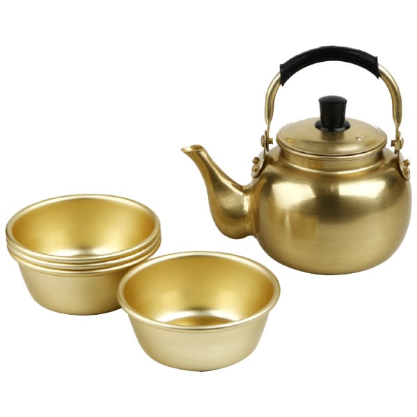 酒器]やかんセット1L用（やかん1個+コップ4個） マッコリ用やかん