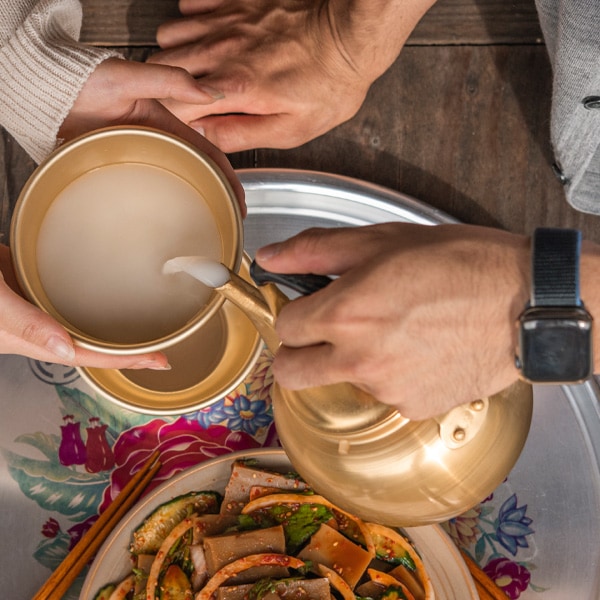 酒器]やかんセット1L用（やかん1個+コップ4個） マッコリ用やかん