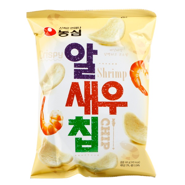 [農心]アルセウチップ68g/えび味 スナック 韓国お菓子