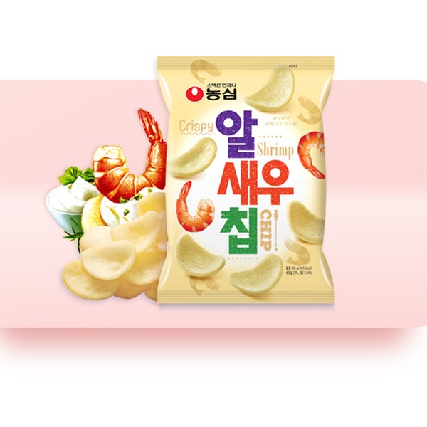 [農心]アルセウチップ68g/えび味 スナック 韓国お菓子