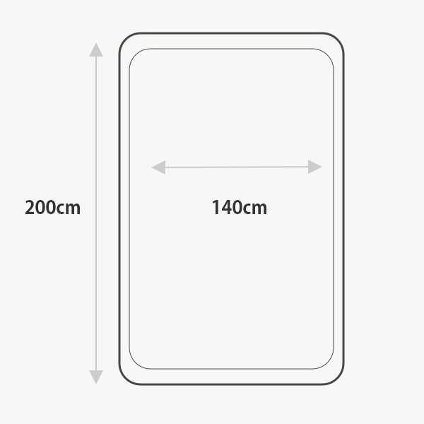 [日月]デジタルホットマット 電気マット 140cm×200cm ダブルサイズ　