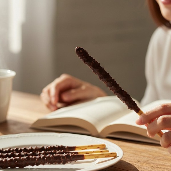 [シムクン] クランチ チョコスティック 54g  /  韓国お菓子 サクサク 個包装 チョコスナック