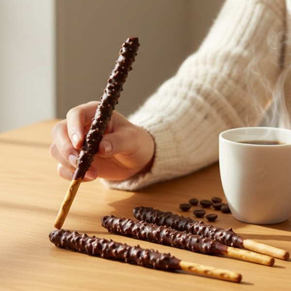 [シムクン] クランチ チョコスティック 54g  /  韓国お菓子 サクサク 個包装 チョコスナック