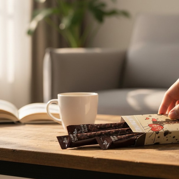 [シムクン] クランチ チョコスティック 54g  /  韓国お菓子 サクサク 個包装 チョコスナック