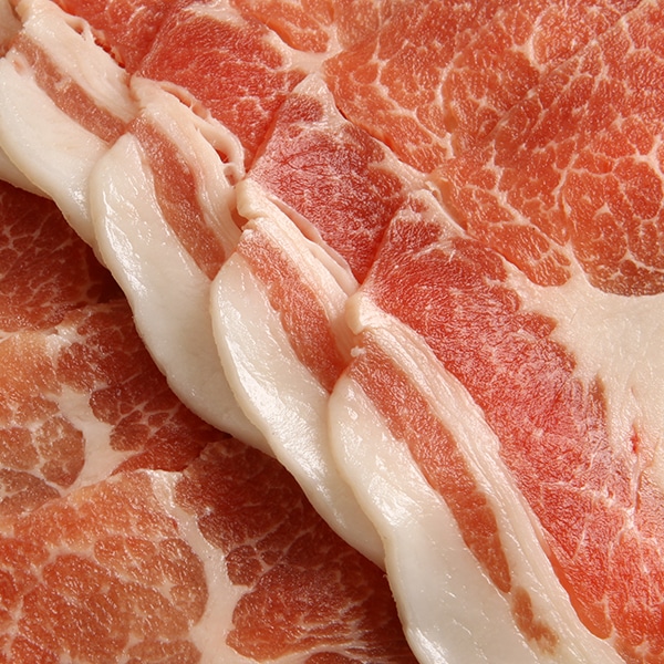 [凍]豚の肩ローススライス約1kg 厚さ2mm/チリ産