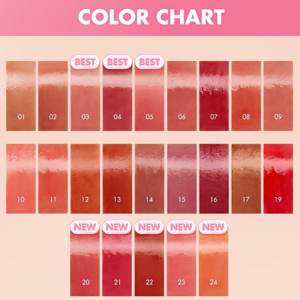 [rom&nd] ザ ジューシーラスティングティント 3.5g / 口紅 リップ マットリップ 韓国メイク 韓国コスメ