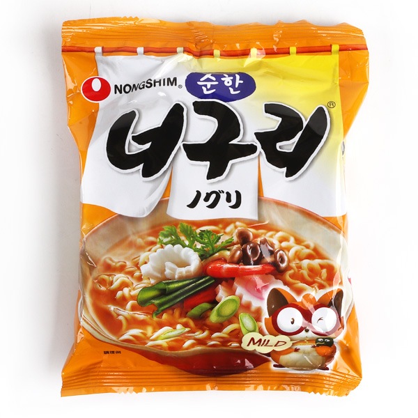 【訳あり】[農心] ノグリ 小辛  120g/【賞味期限：2026/12/1】ノグリうどん マイルド　甘口味　ノンシム NONG SHIM 韓国ラーメン インスタントラーメン