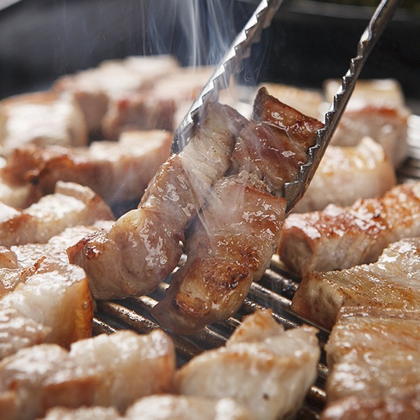 [冷] 本格 サムギョプサル 豚バラスライス 約1kg 厚さ8mm 