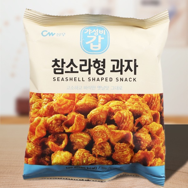 [CW]ササエ形お菓子120g/貝形お菓子 韓国駄菓子 スナック 韓国食品