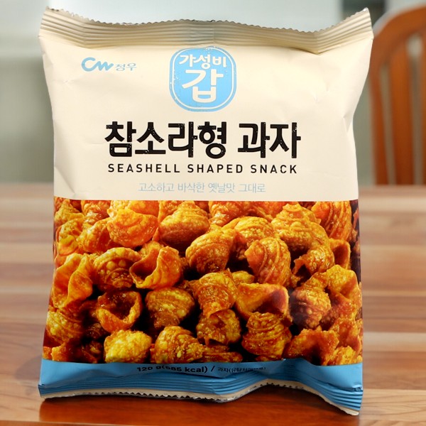 [CW]ササエ形お菓子120g/貝形お菓子 韓国駄菓子 スナック 韓国食品