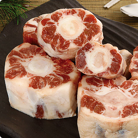 [凍]牛テール 1kg（約4.5cmカット）/ コムタン テールスープ用 