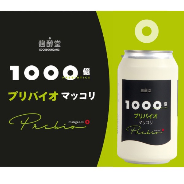 [麹醇堂]1000億プリバイオマッコリ350ml (缶)Alc.5％