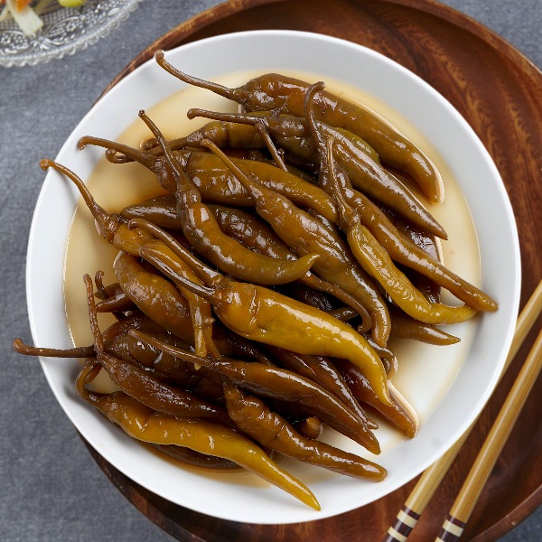 [冷]韓国市場 唐辛子 醤油漬け 500g/ おかず
