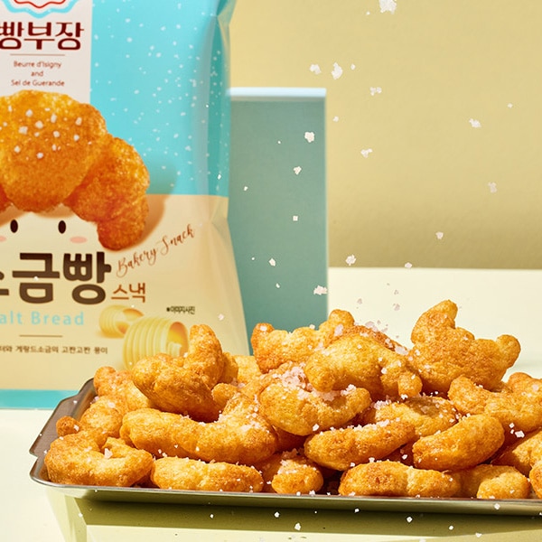 [農心] パン部長の塩パン 55g  /  韓国お菓子 サクサク 甘じょっぱい 人気スナック