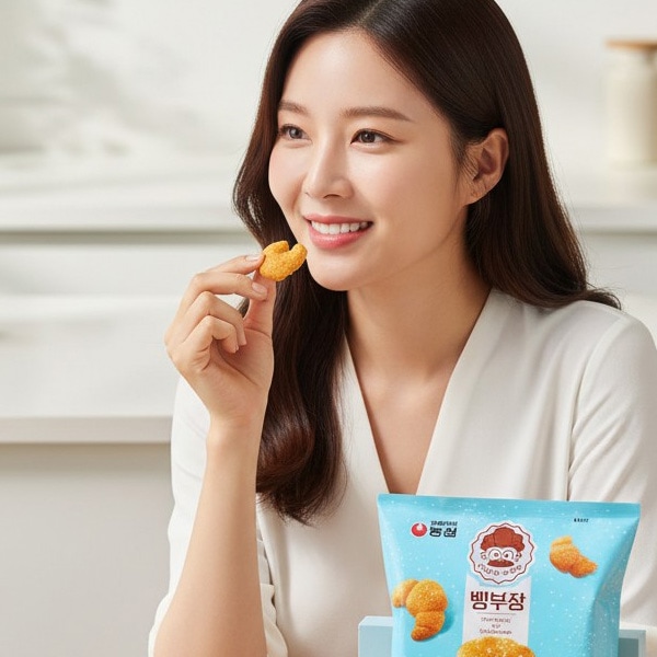 [農心] パン部長の塩パン 55g  /  韓国お菓子 サクサク 甘じょっぱい 人気スナック