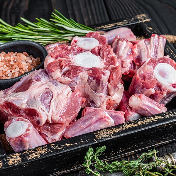 [凍]牛テールスライス1kg(厚さ約1cm)-日本産