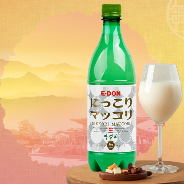 冷]にっこり生マッコリ Alc.6％/お酒 米酒 発酵酒 伝統酒 韓国酒
