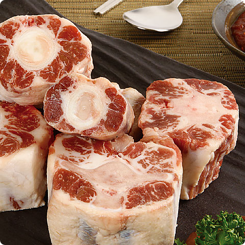 [凍]牛テール 1kg（約4.5cmカット）/ コムタン テールスープ用 