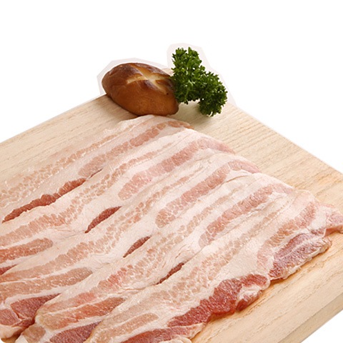 [凍] 豚 バラ肉 スライス 9mm 約1kg / たっぷり大容量 旨み極上 ジューシー