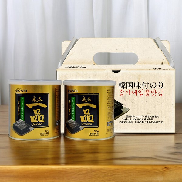 [宋家] 一品 味付け 海苔 (54枚×2缶) / お歳暮 韓国のり 韓国食品 韓国食材