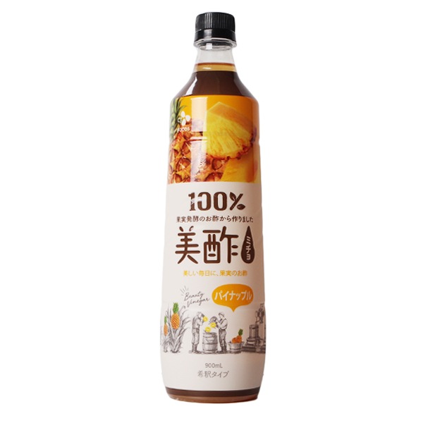 [CJ]プチジェル美酢(ミチョ)パイナップル味900ml ダイエット酢 健康酢 酢飲料 飲むお酢 健康飲料 韓国飲み物