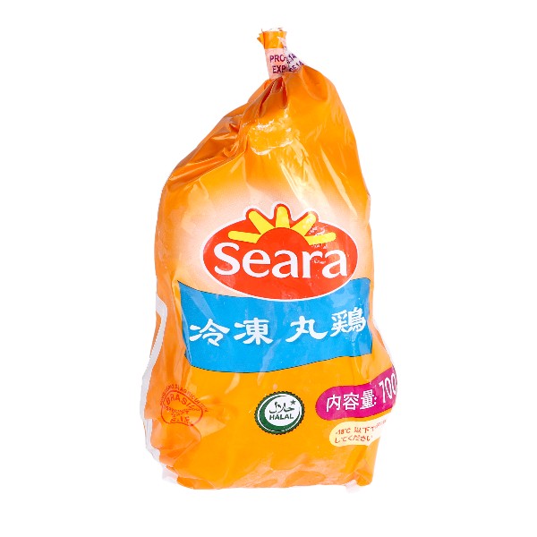 [凍] 冷凍 丸鶏 ブラジル産 約700g　/ 鶏肉