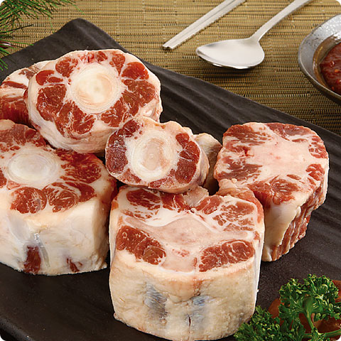[凍]牛テール 1kg（約4.5cmカット）/ コムタン テールスープ用 