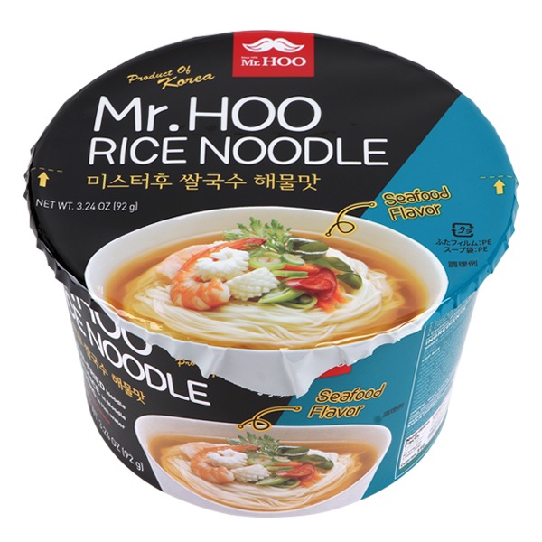 [Mr.Hoo]お米ヌ-ドル(海鮮味)92g/シーフード味 カップラーメン 韓国らーめん ヘルシー 低カロリー 海鮮 ラーメン