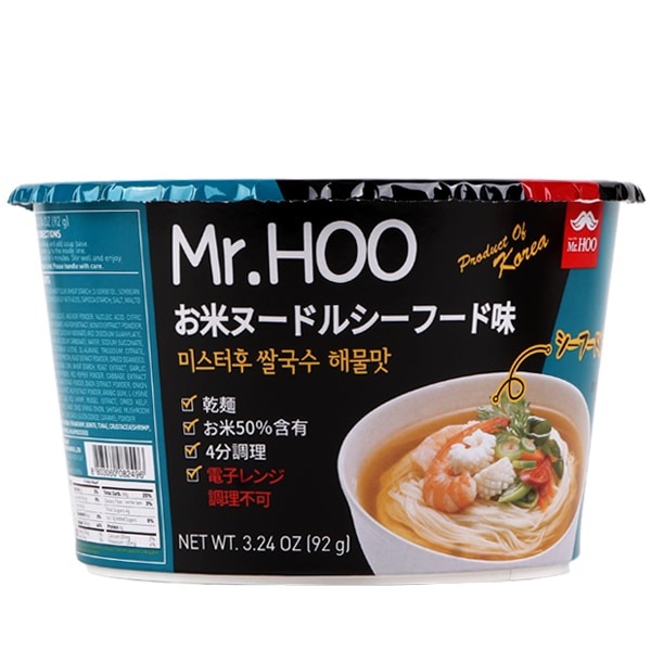 [Mr.Hoo]お米ヌ-ドル(海鮮味)92g/シーフード味 カップラーメン 韓国らーめん ヘルシー 低カロリー 海鮮 ラーメン