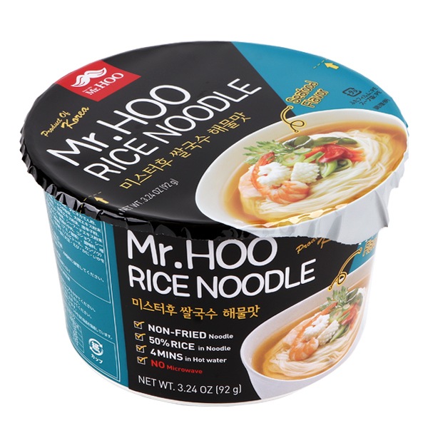 [Mr.Hoo]お米ヌ-ドル(海鮮味)92g/シーフード味 カップラーメン 韓国らーめん ヘルシー 低カロリー 海鮮 ラーメン
